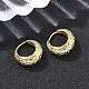 Латунные серьги обруча EJEW-D320-16G-2
