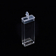 ポリスチレンビーズ保管容器  ダイヤモンド塗装保管容器またはシードビーズ保管用  透明  2.7x1.35x5.05cm  容量：12ml（0.4液量オンス） CON-S043-016-2