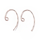 Ganci di orecchini in ottone KK-E079-01RG-1