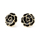 Flower Enamel Stud Earrings for Women EJEW-I684-07G-RS-2