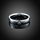 Regalos de san valentín anillos de pareja de acero de titanio grabado para mujer RJEW-BB16383-9P-6