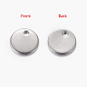 304 Stainless Steel Stamping Blank Tag Pendants STAS-Q056-1