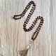 Натуральные бусины-мала с тигровым глазом FS-WG93CBE-04-1