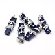 Column with Dragon Platinum Plated Brass Dyed Natural Lapis Lazuli Pendants G-F228-23A-RS-1