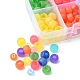 184 perline di plastica trasparente in 8 colori KY-YW0001-52-2
