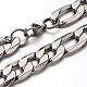 304 Stainless Steel Figaro Chain Necklaces NJEW-M141-01-2