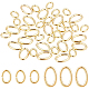 Benecreat 600pcs2スタイル真鍮オープン丸カン  長持ちメッキ  ゴールドカラー  300個/スタイル KK-BC0006-86-1