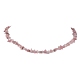 Collana di perline di quarzo rosa naturale NJEW-JN04615-13-1