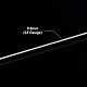 丸銅線  ワイヤーラップジュエリー作り用  銀  22ゲージ  0.6mm  約164.04フィート（50m）/ロール CWIR-BC0006-02A-S-3