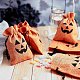 AHANDMAKER 30pcs Imitation Burlap Bags 14x10cm Pumpkin Orange Pouches Drawstring Bags for Halloween Candy Party Favors Small Items Jewelry Storage ABAG-PH0002-49-6