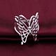 Ottone moda anelli farfalla cavi cubi per le donne RJEW-BB08997-8-3