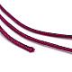 ナイロン糸  カスタム織ジュエリーにはナイロンのアクセサリーコード  暗赤色  0.8mm  約131.23ヤード（120m）/ロール NWIR-C036-122-3