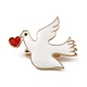 Броши с эмалью из сплава «птица и любовь» в форме сердца JEWB-K017-04KCG-1