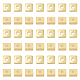 100 Pcs Brass Cube Beads KK-HY0003-62-1
