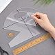 GORGECRAFT Quilting Templates Clear Acrylic Quilting Rulers Cookie Basket Bag Templates Patchwork Practical Sewing Pattern Molds for Home Needlework Handmade DIY Sewing Craft Tools AJEW-WH0245-38B-3