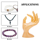 Plastic Mannequin Hand Jewelry Display Holder Stands ODIS-WH0025-107-4
