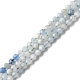 Natürliche Aquamarin Perlen Stränge G-E411-19E-4mm-1