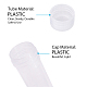 メスチューブプラスチックビーズ容器  ふた付き  透明  5.9x1.95cm  容量：約5ミリリットル CON-BC0025-30-5