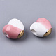 Perle di porcellana fatte a mano bicolore PORC-S501-023-3