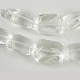 Transparent Clear Glass Beads Strands X-GS15x18mmC01-1