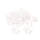 6-petal transparente Acryl Perlenkappen OACR-A017-10-4