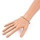 Bracelets à breloques ajustables en cordon tressé en polyester ciré BJEW-JB05547-6