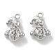 Подвески из прозрачного кубического циркония в виде снеговика с покрытием из латуни KK-M102-13P-A-1