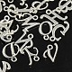 Misti alfabeto di stile tibetano in lega di fascini della lettera TIBEP-M005-01S-1