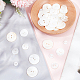 70Pcs 4 Styles 2-Hole Freshwater Shell Buttons BUTT-FG0001-16-4
