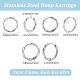 18 шт. 3 стиля сережек-колец из нержавеющей стали 316 EJEW-SC0001-82-2