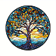 Décorations pendentif arbre de vie en acrylique TREE-PW0004-03D-1