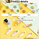 PandaHall Elite 180Pcs 9 Colors Flower Opaque Resin Cabochons FIND-PH0008-95-4