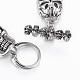 304 Stainless Steel Skull Link Bracelets BJEW-H524-12-4