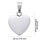 Fashionable 304 Stainless Steel Stamping Blank Tag Pendants STAS-J002A-01-2