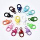 Spray Painted Eco-Friendly Alloy Lobster Claw Clasps PALLOY-T080-04-NR-1