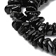 Натуральный черный турмалин бисер нитей G-A285-A07-01-4