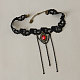 Art und Weise gotischen Stil Halskette Spitze Quaste Halsband X-NJEW-N0052-284-2