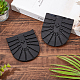 GORGECRAFT 2Pcs Non-Skid Sole Protector Non-Slip Wearable Flexible Rubber Shoe Soles Back Heel Stick Pad for DIY Sports Boots Leather Shoes Repair Supplies Replacement Accessories DIY-WH0319-38A-5