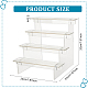 FINGERINSPIRE 4-Layer 7.8Inch Acrylic Riser Display Shelf Rectangle Acrylic Minifigures Organizer Display Risers Perfume Organizer Clear Display Risers Stand for Assembled Action Figures ODIS-WH0038-38B-2