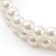 Pulseras de cuentas elásticas de perlas de imitación de acrílico redondas para niños BJEW-JB05946-3