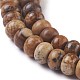 Chapelets de perles en jaspe avec images naturelles G-I256-06-3