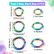 Gorgecraft 12 pz 3 anelli per porte a molla in lega di colore arcobaleno FIND-GF0002-94-2