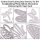 Plantillas de troqueles de corte de acero al carbono gorgecraft DIY-GF0001-05-5
