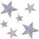 Pandahall elite 6 шт. 3 размера звездные кристаллы блестящие наклейки со стразами железные наклейки блестящие звездные нашивки для платья украшения дома PH-RGLA-G013-02-1