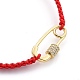 Paar verstellbare Nylonfaden geflochtene Perlen Armbänder BJEW-JB05448-6