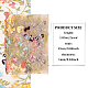 2 ヤードのポリエステル刺繍花柄メッシュ生地  服飾材料  カラフル  9-7/8インチ（250mm） OCOR-WH0058-56A-2