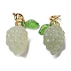 Décorations pendentif de raisins de jade xiuyan naturel G-R489-08G-2