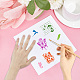CRASPIRE Butterfly Dragonfly Clear Rubber Stamps Vintage Flowers Mushroom Insect Transparent Silicone Seals Stamp for Journaling Card Making Friends DIY Scrapbooking Photo Frame Album Decoration DIY-WH0439-0004-4
