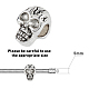 DICOSMETIC 50Pcs Skull Alloy European Beads FIND-DC0002-63-4