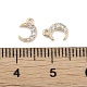 Латунные микропаве прозрачные подвески с фианитом KK-K351-44A-G-3